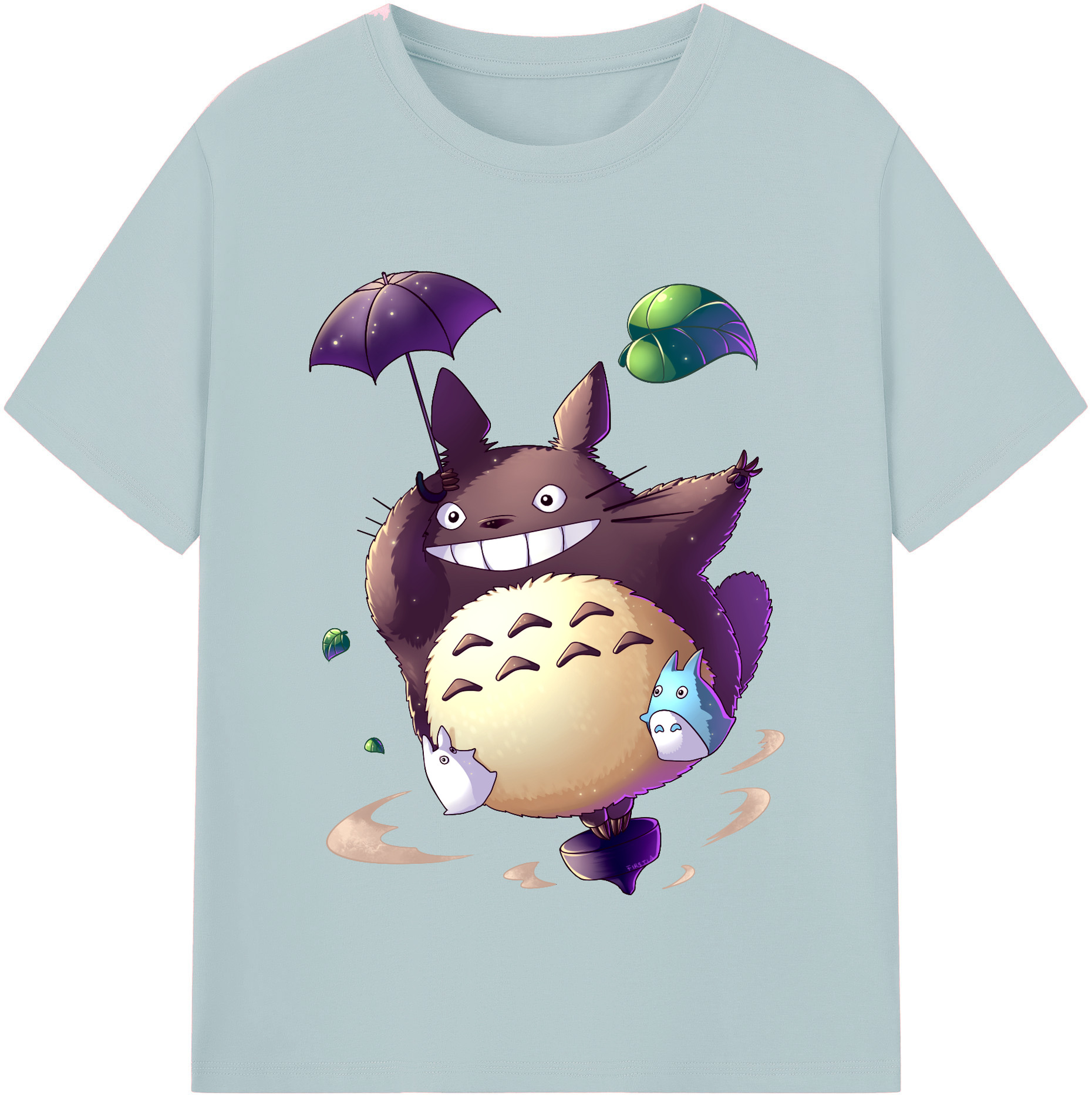 （画像用） となりのトトロ 草壁メイ 草壁サツキ My Neighbor Totoro Satsuki Kusakabe Mei Kusakabe 綿100％半袖Tシャツ（フロントプリント）
